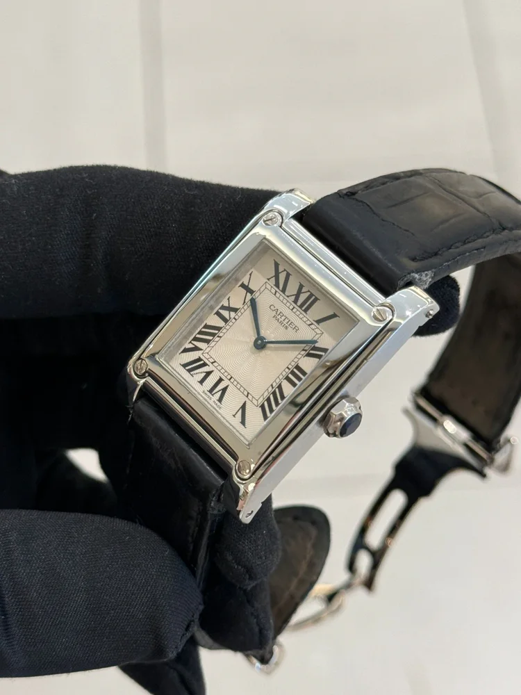Cartier Tank Certified A Vis Privée Platinum 